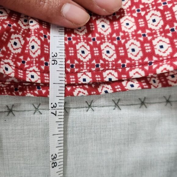 Modcloth Fervour red patterned knee length dress - Picture 6 of 7